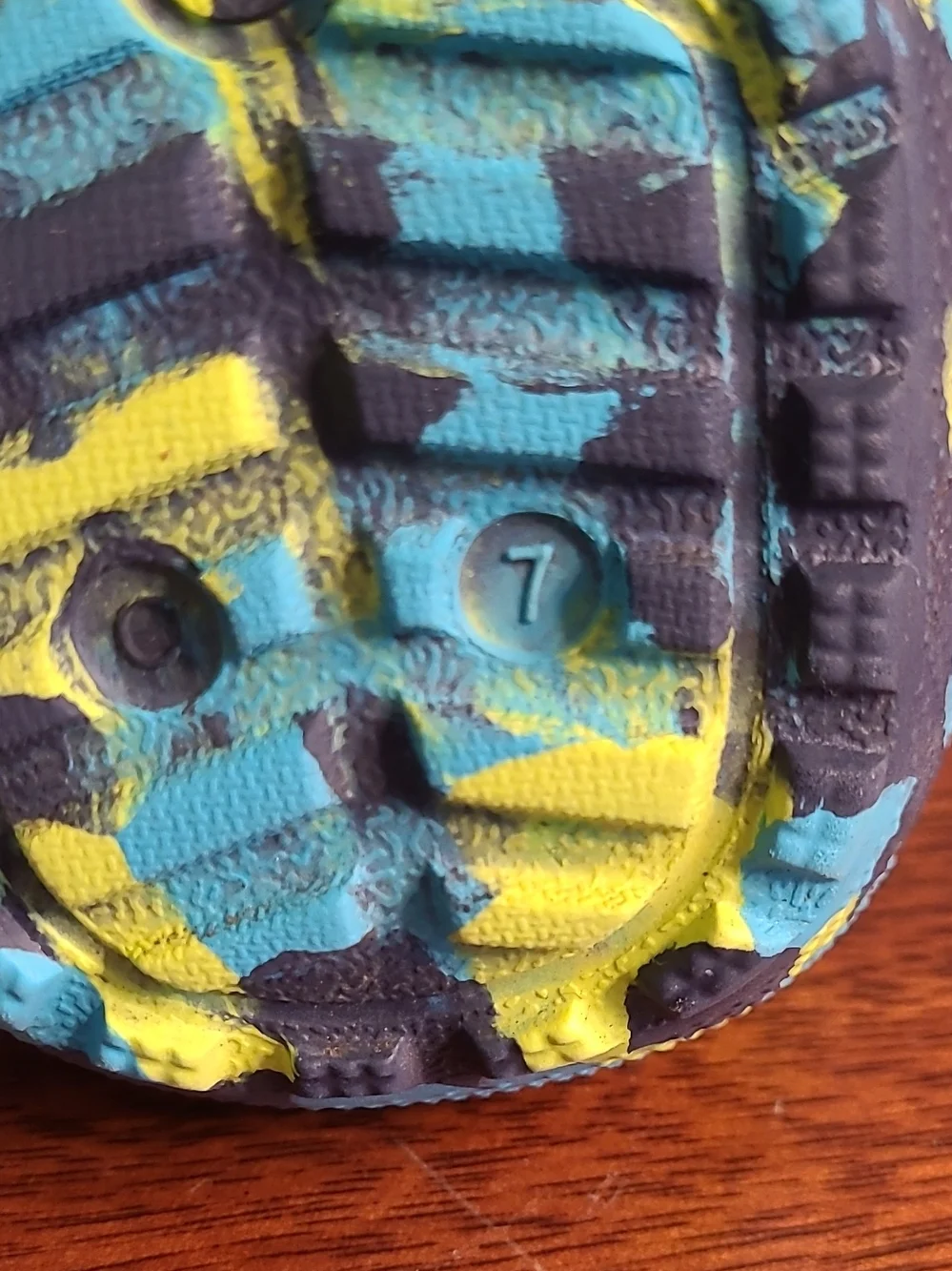 Crocs Classic Clog Unisex Kids Slip on Clogs Marbled Blue Yellow Navy Child US 7